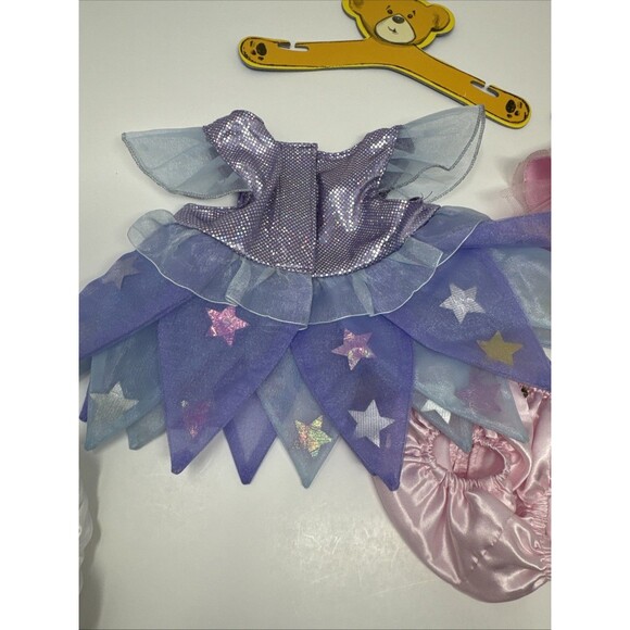 Build A Bear Fairy & Ballerina Dress Costumes Ballet Slippers Panties Hangers - Picture 6 of 16